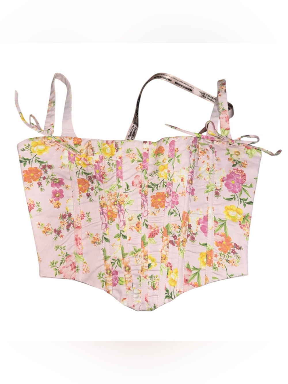 House of CB-Clarabelle Pink Meadow Print Cotton/ CORSET ONLY No skirt